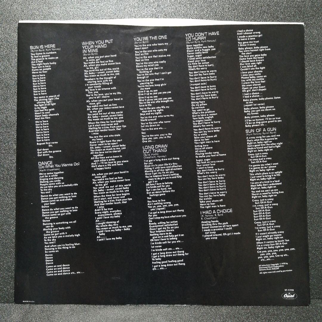 78年 名盤 SUN / SUNBURN US オリジナル盤 LP