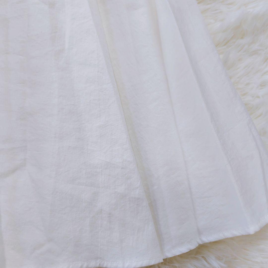 【タグ付き新品】CLANE ボリュームロングスカート マキシ丈 ホワイト