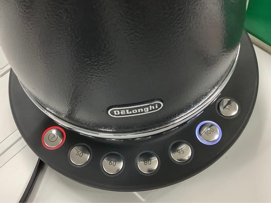 デロンギ 温度設定機能付き 電気カフェケトル KBOE1230J-GY★