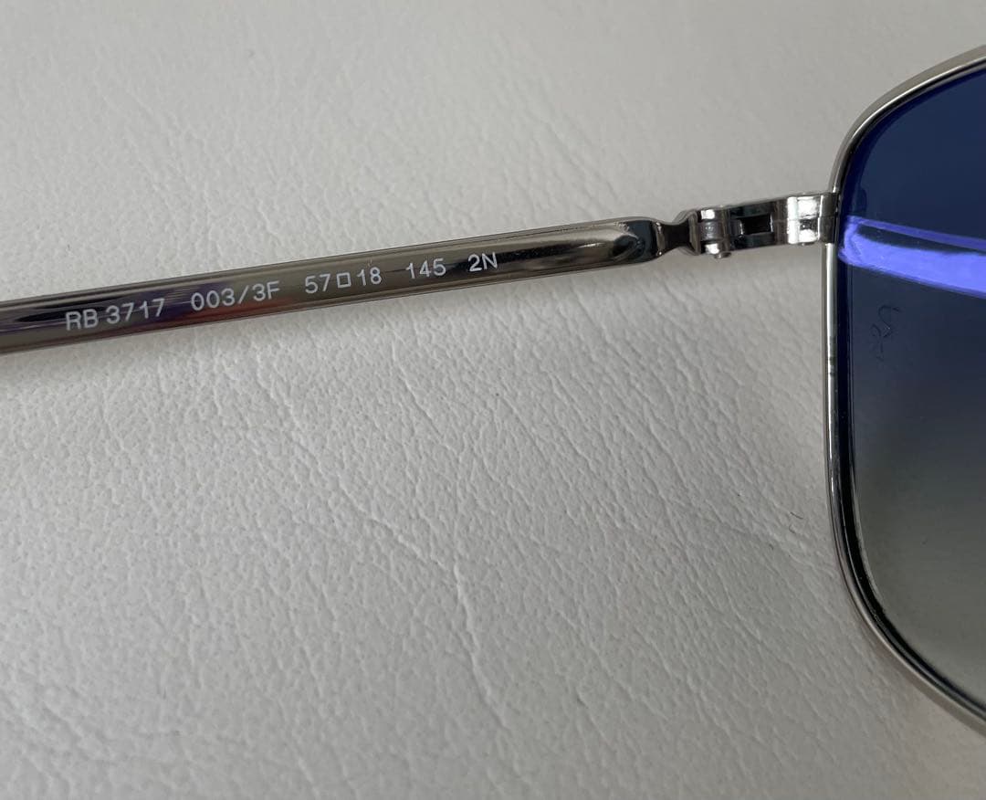 Ray-Ban RB3717 003/3F 57人気ブルーグラディエント 極美品