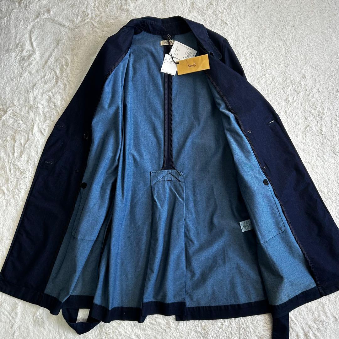 新品タグ付き　YANUK デニム　ベルト付き　トレンチコート