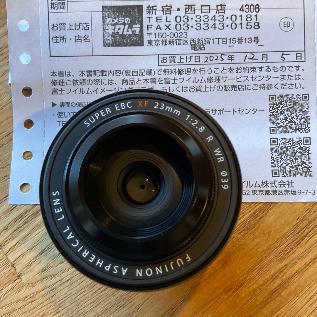 値下げ❗️FUJINON XF23mm F2.8 R WR 保証書有り