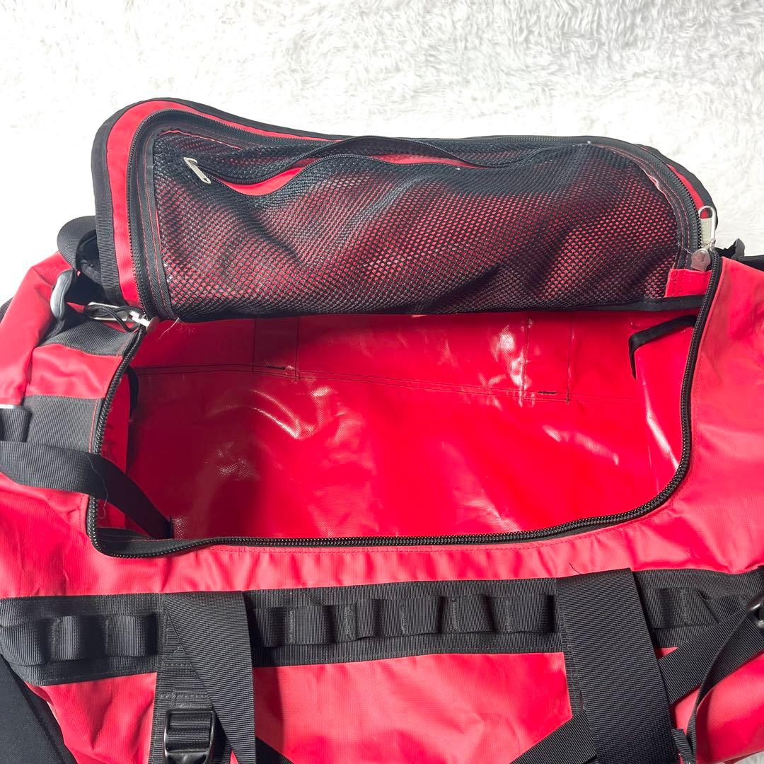 【美品】 ザノースフェイス ベースキャンプ ダッフルバッグ 大容量 レッド M