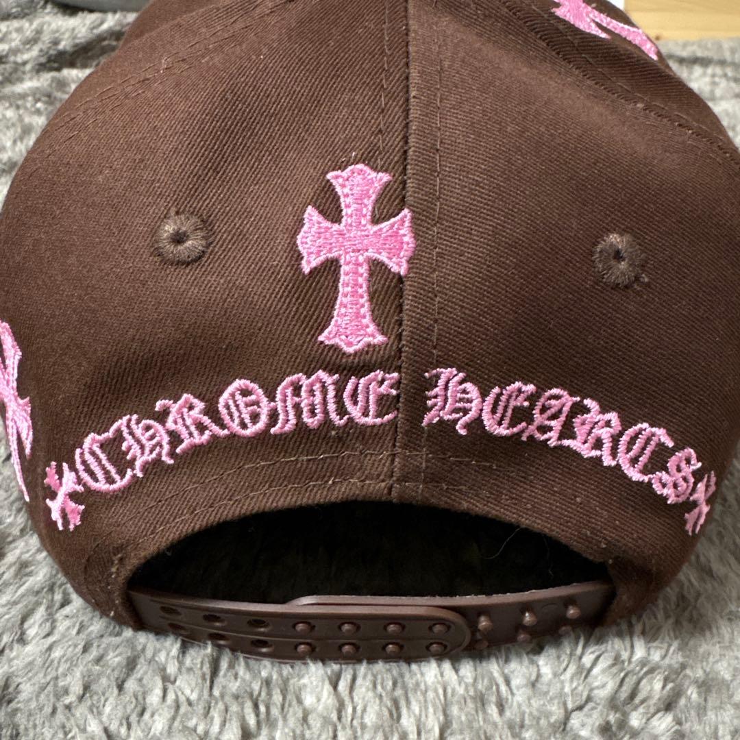 【新品】 Chrome Hearts クロスレザーパッチ ベースボールキャップ