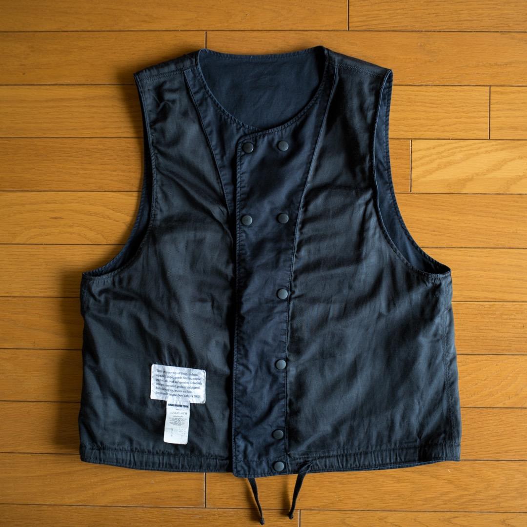 エンジニアードガーメンツ Cover Vest ハイカウントツイル ブラック S