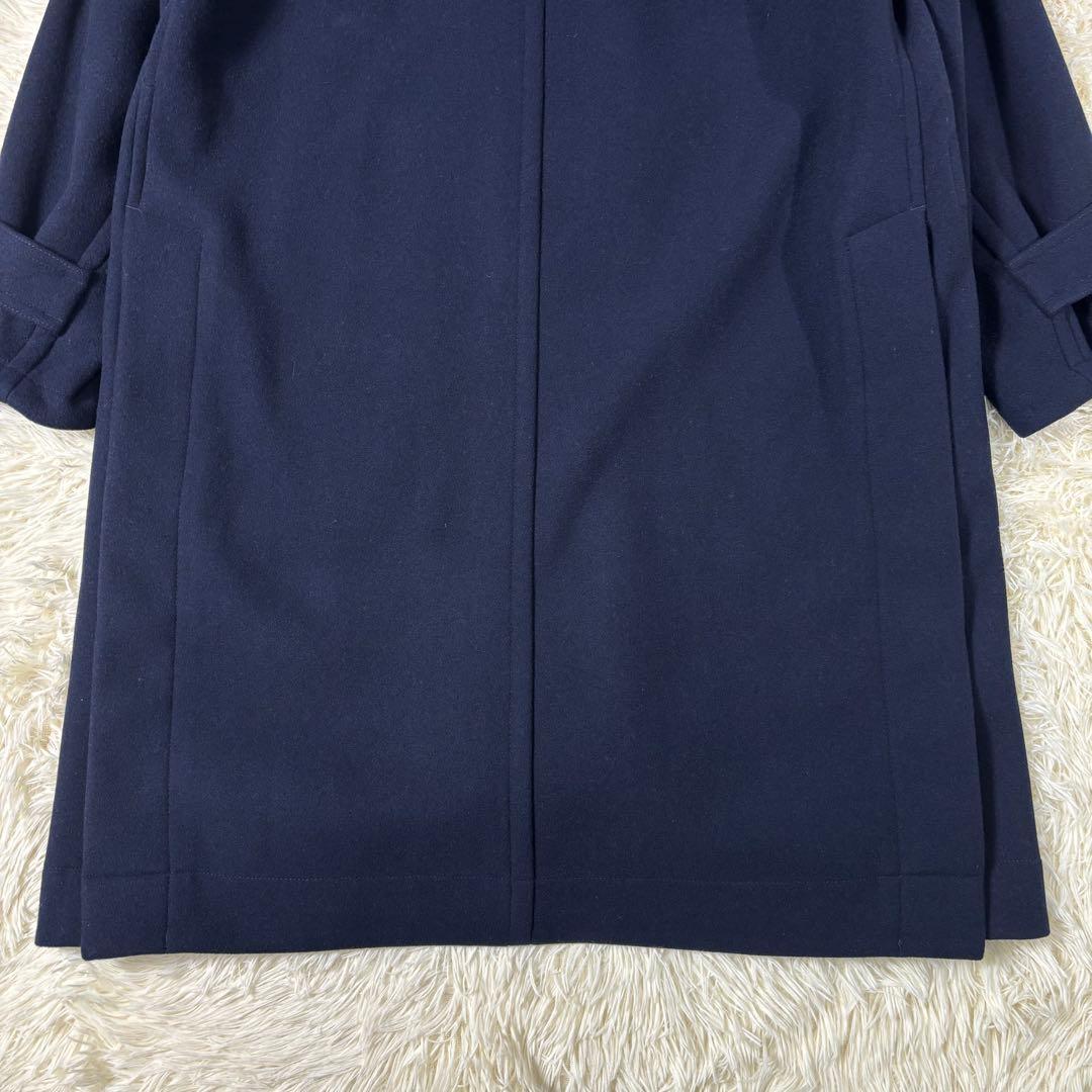 ユニクロ +J ウール オーバーサイズ ダッフルコート ネイビー UNIQLO