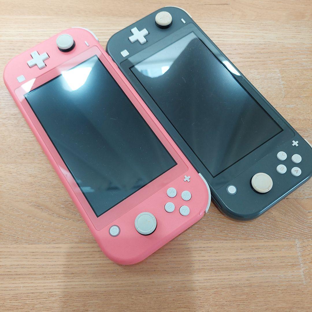 ジャンク品 Nintendo Switch Lite ピンク グレー 2台セット