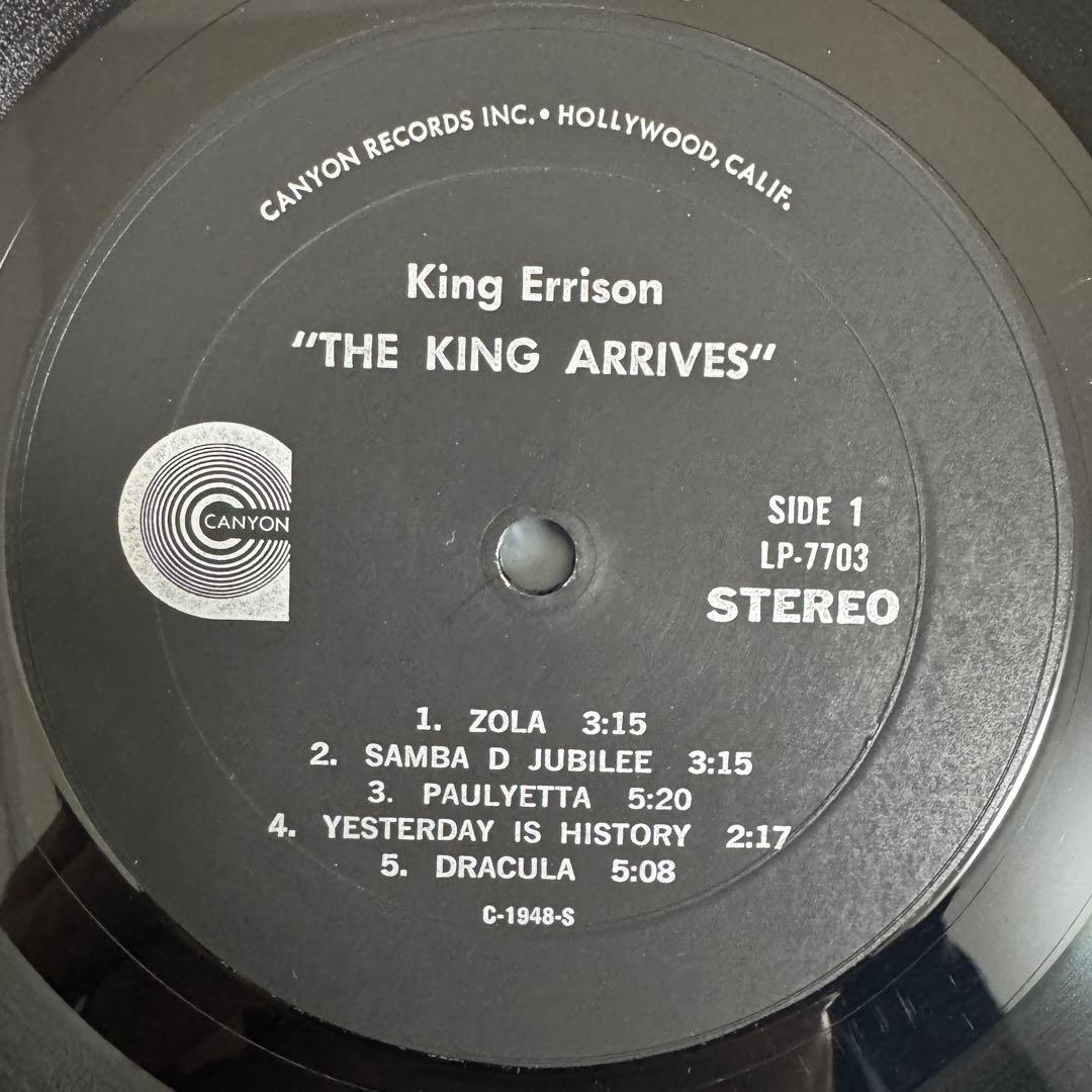 洋楽 King Errisson / The King Arrives