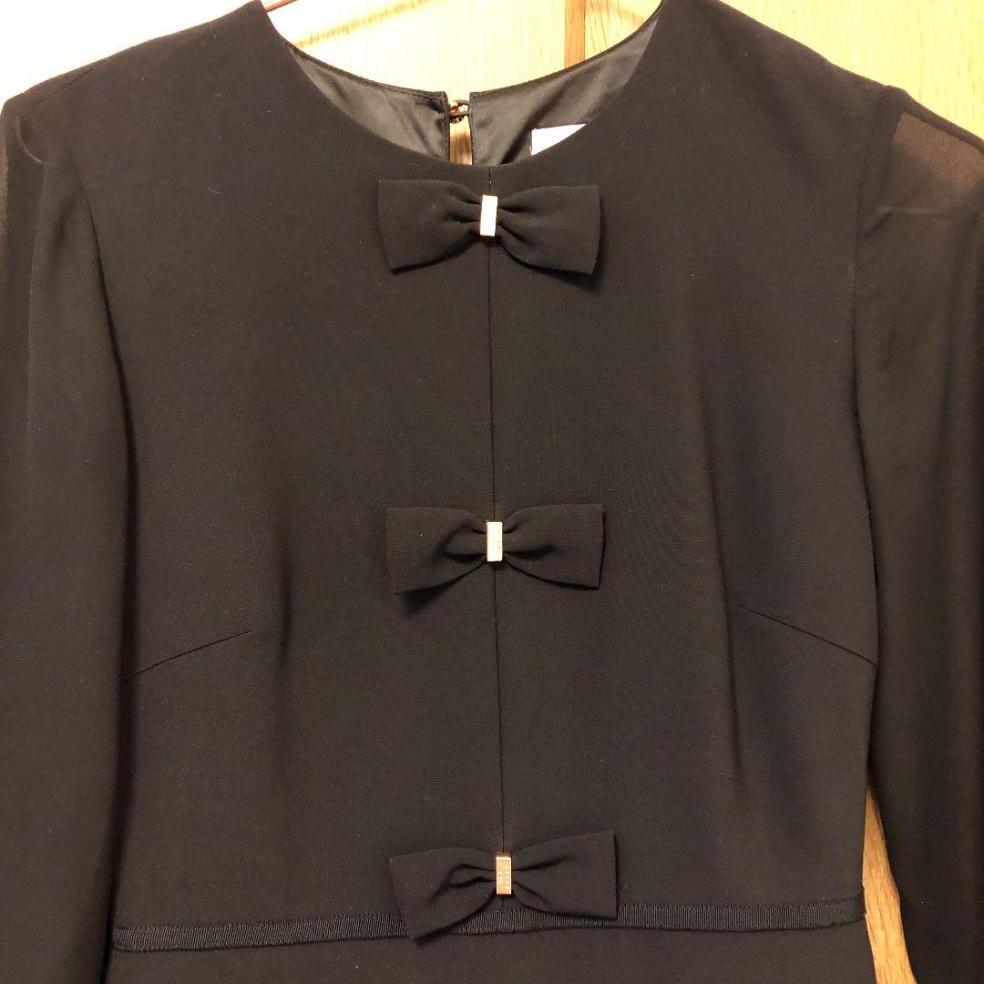 【XS】TED BAKER＊黒リボンワンピ