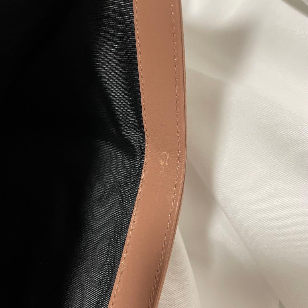 未使用級✨　PRADA 折り財布　財布　レザー　　ブラウンベージュ系