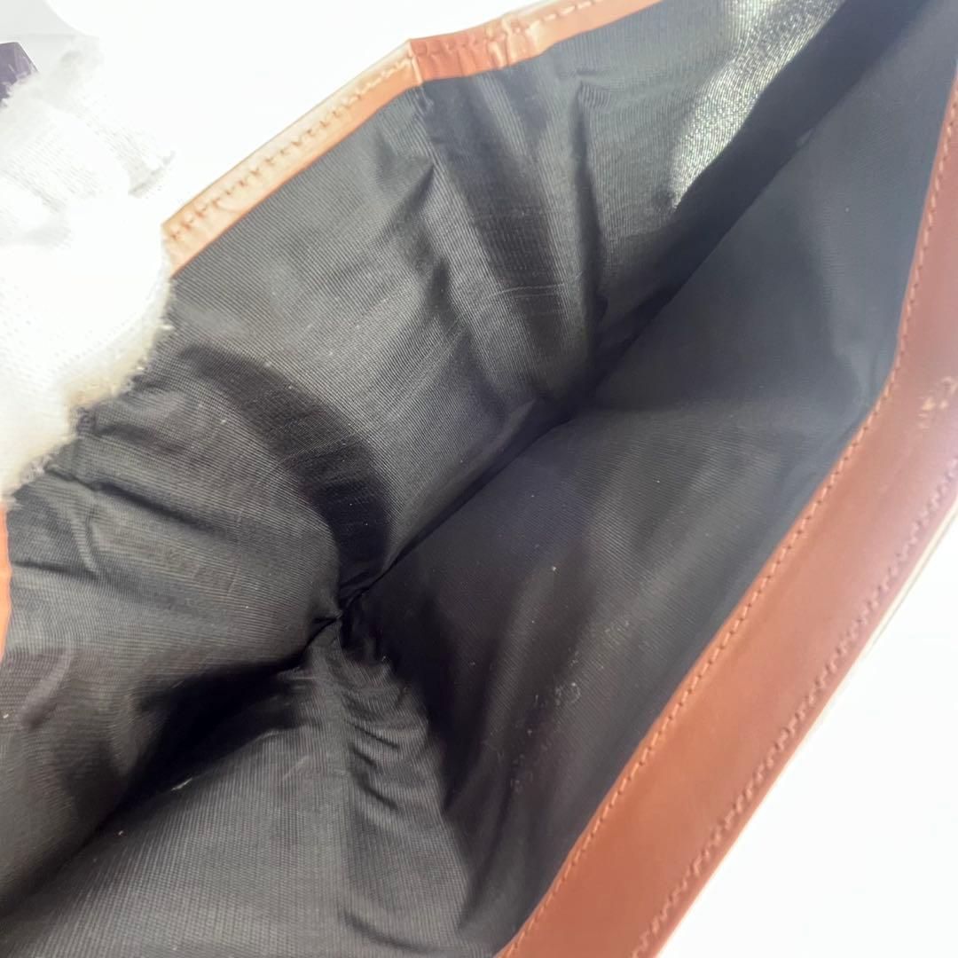 未使用級✨　PRADA 折り財布　財布　レザー　　ブラウンベージュ系