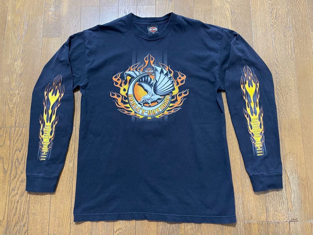 T*A様 Harley-Davidson Flame Wolf 00s Tシャツ