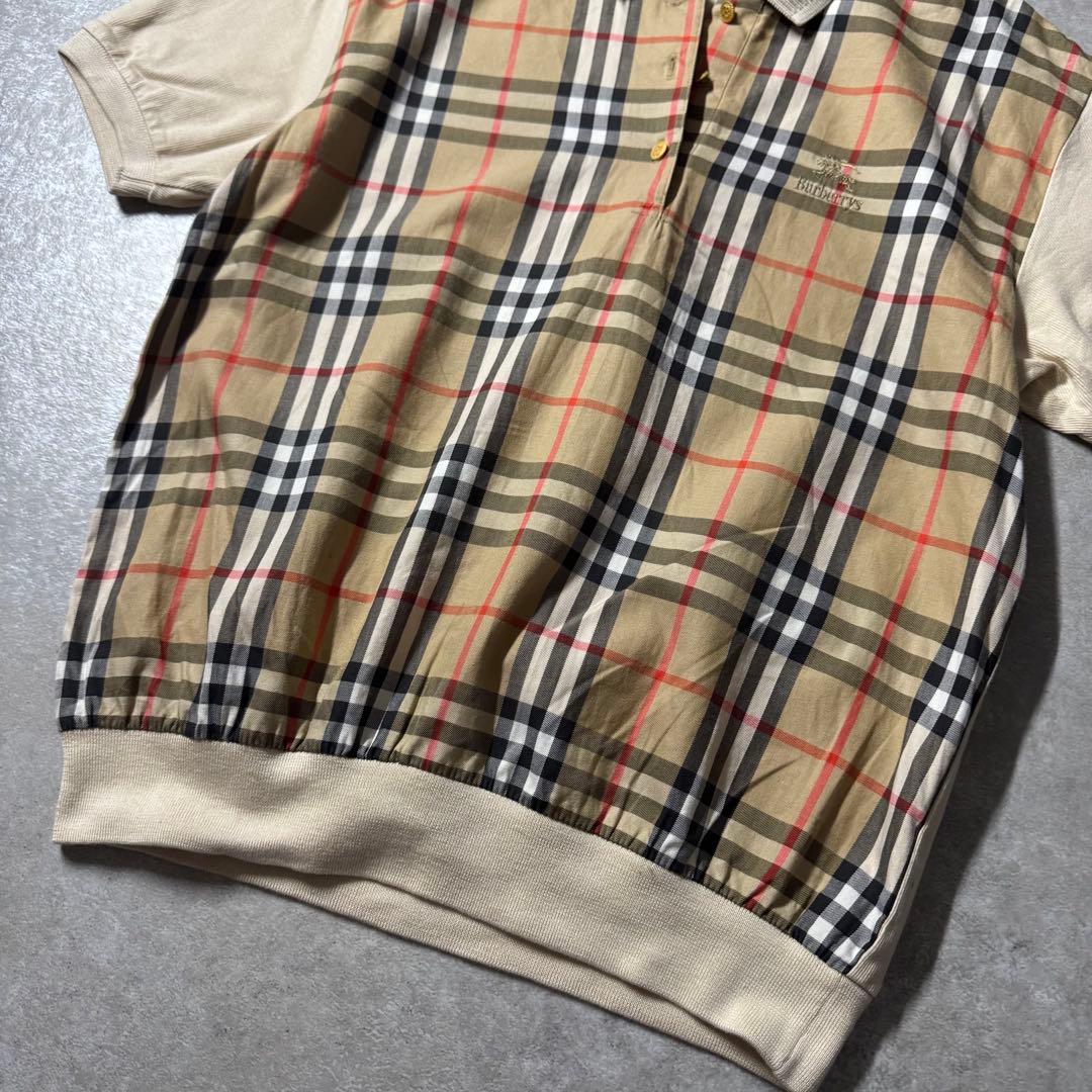 80s〜90s OLD Burberry バーバリー ノバチェック ポロシャツ