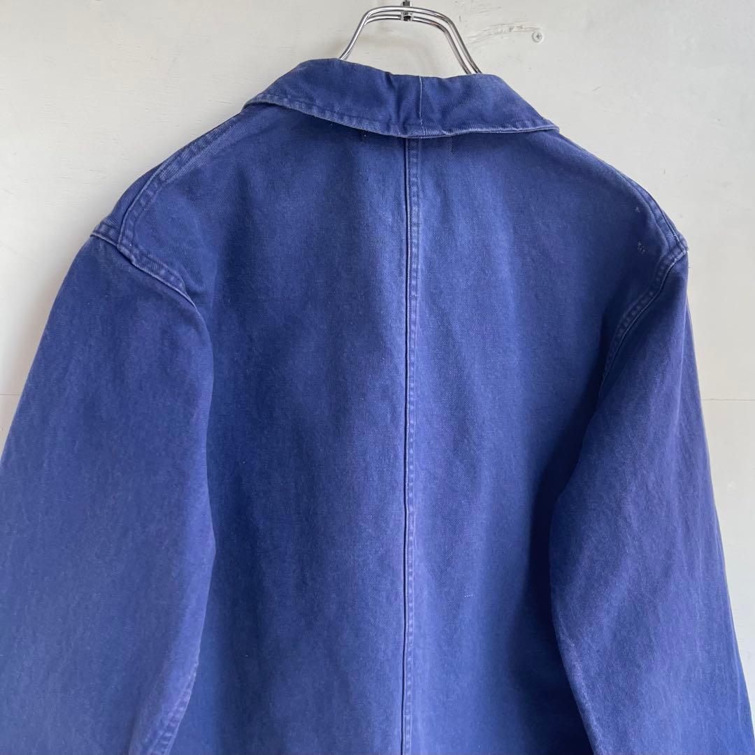 70s フレンチ カバーオール ヴィンテージ ユーロ ワークジャケット 古着