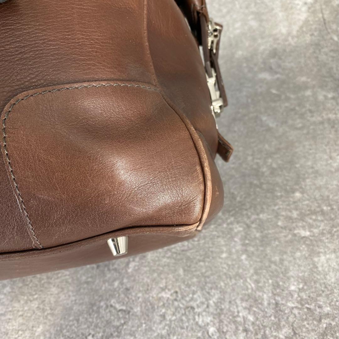 COACH コーチ ボストンバッグ 2way オールレザー　5404 ブラウン