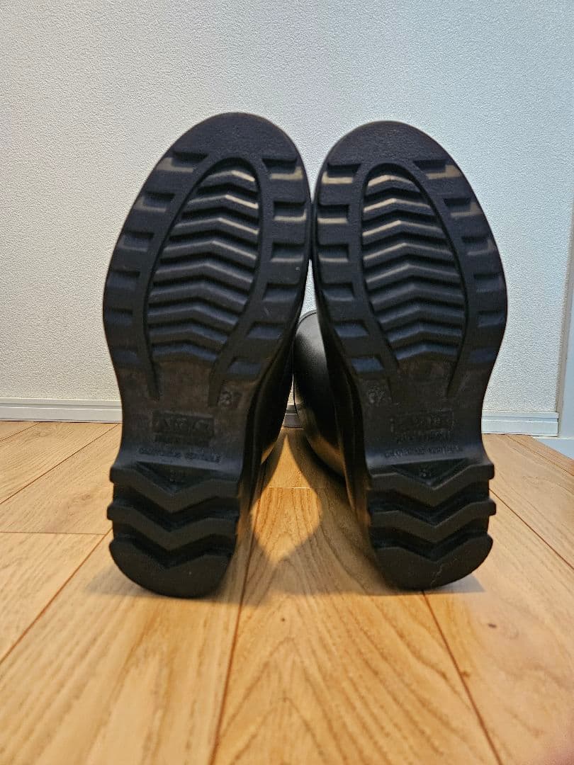 AIGLE エーグル 黒 長靴 レインブーツ 37 23.5cm