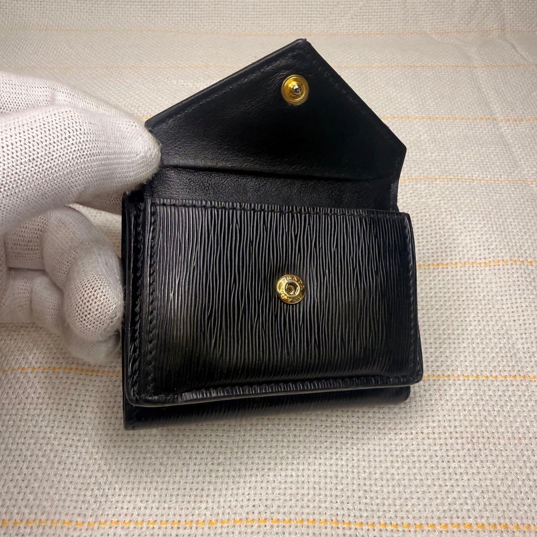 【付属品完備】PRADA ブラック 三つ折り財布 ヴィッテロムーブ
