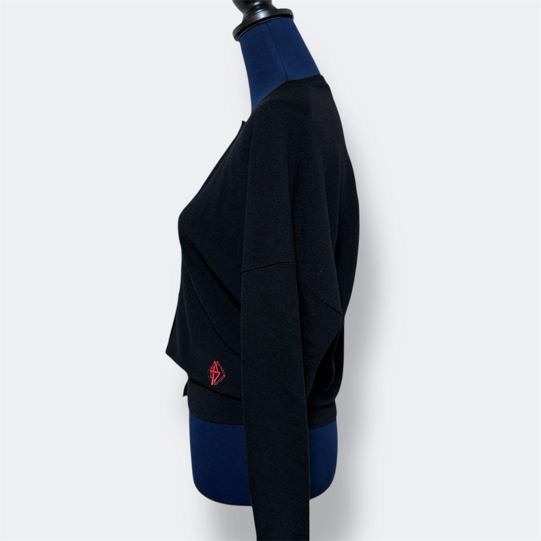 BALENCIAGA ウール　カーディガン　ドルマンスリーブ　薄手　L 黒