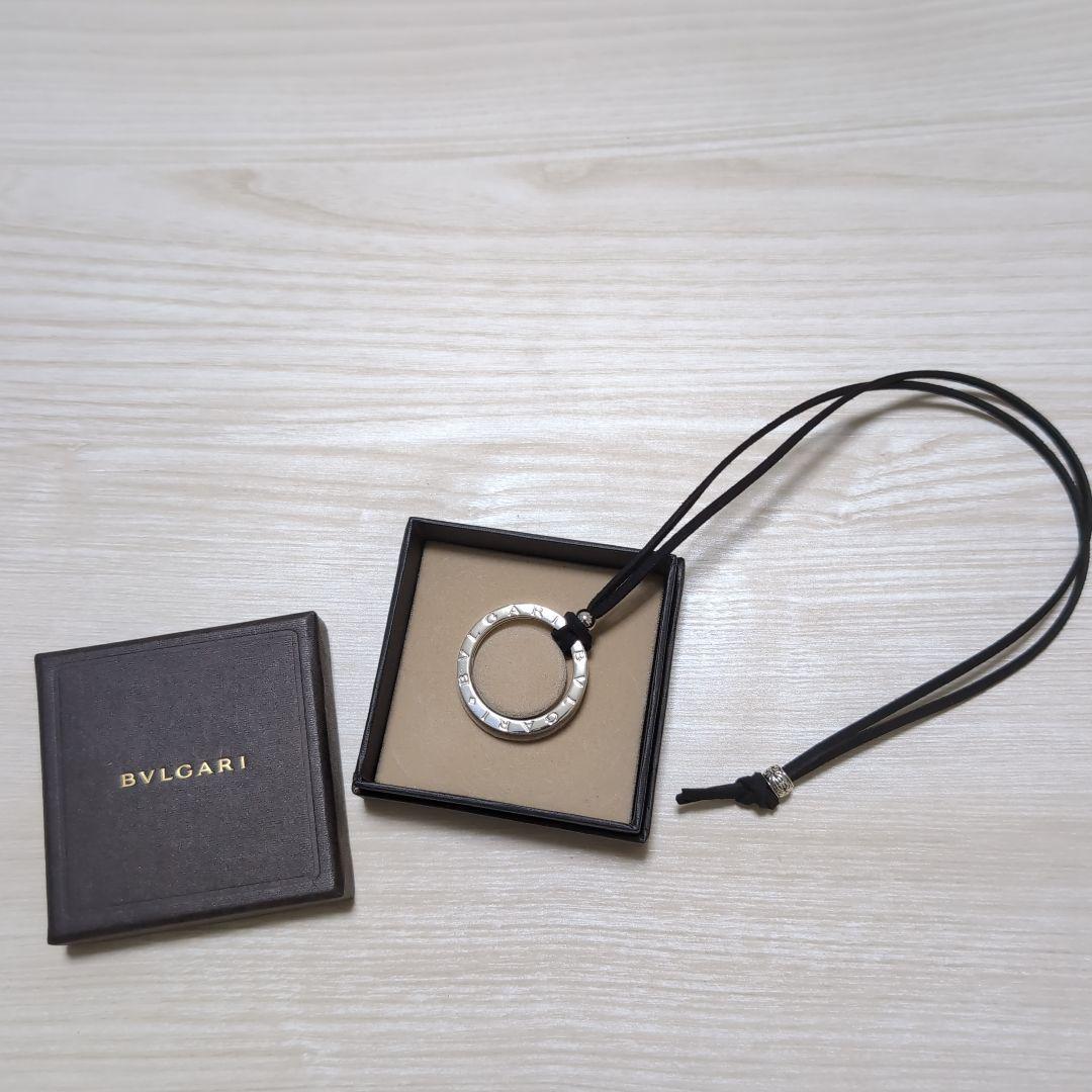 美品 BVLGARI ブルガリ シルバーキーリングチョーカー ボックスケース付