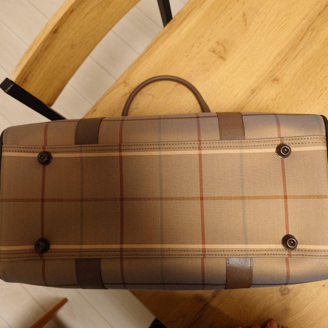 Burberry　新品未使用品 チェック柄 ボストンバッグ
