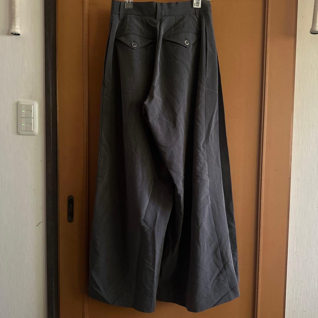 パンツ arincoseyto4tuckpleatsbuggyflarepants