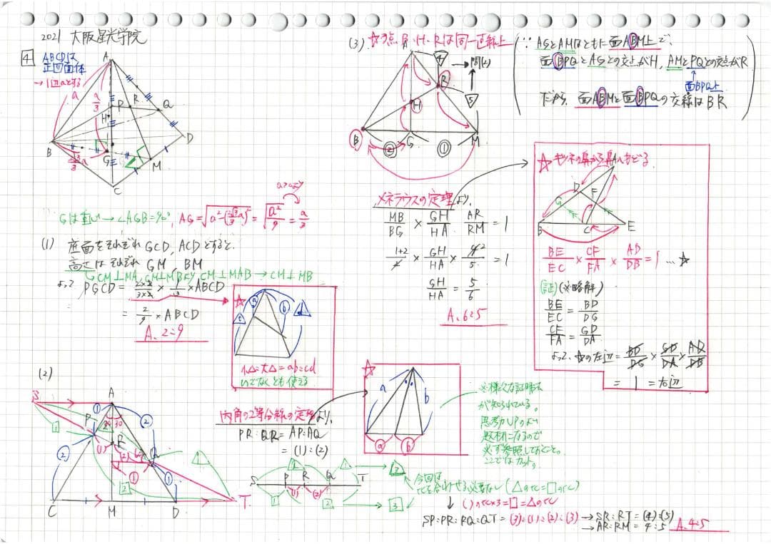 限定3割引 塾講師オリジナル数学解説 大阪星光 高校入試 過去問 2018-23