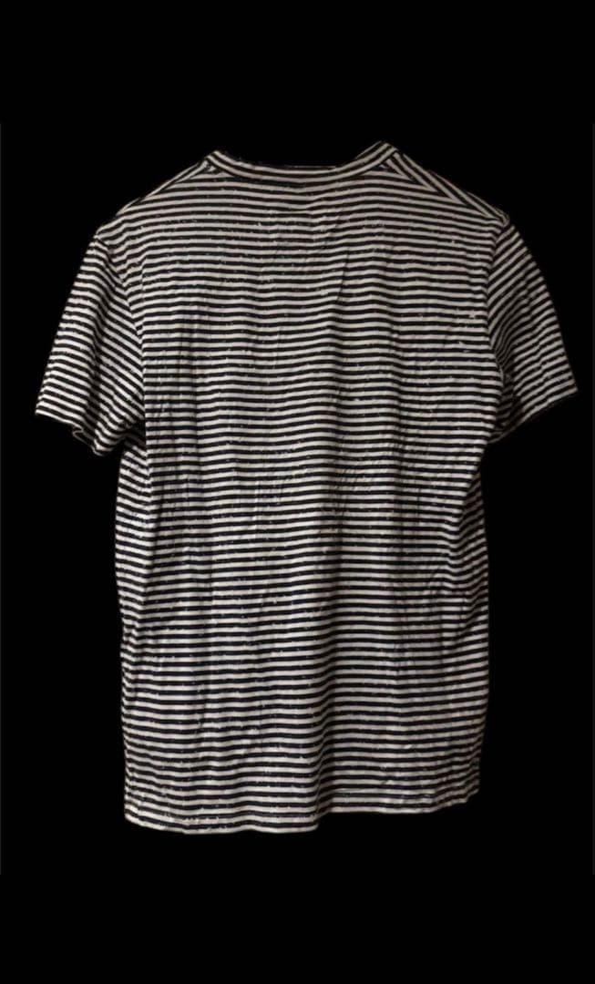 archive YSLロゴ ボーダー Tシャツ