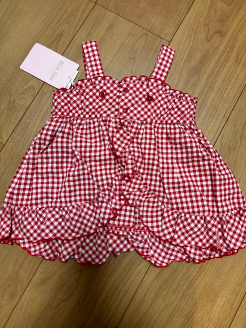 新品♡mezzo piano♡セットアップ♡エプロン♡パンツ♡うさぎ