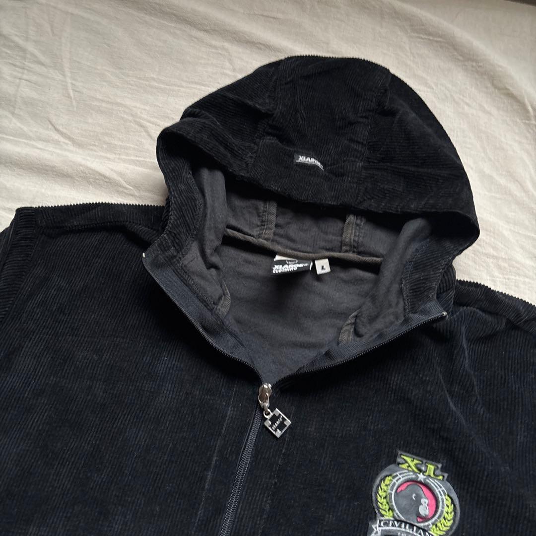 【初期タグ】90s USA製 XLARGE コーデュロイ ブルゾン ブラック