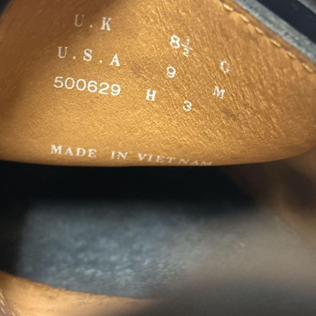 美品【CLARKS】クラークス ナタリー ワラビー レザー ブラック 8 1/2