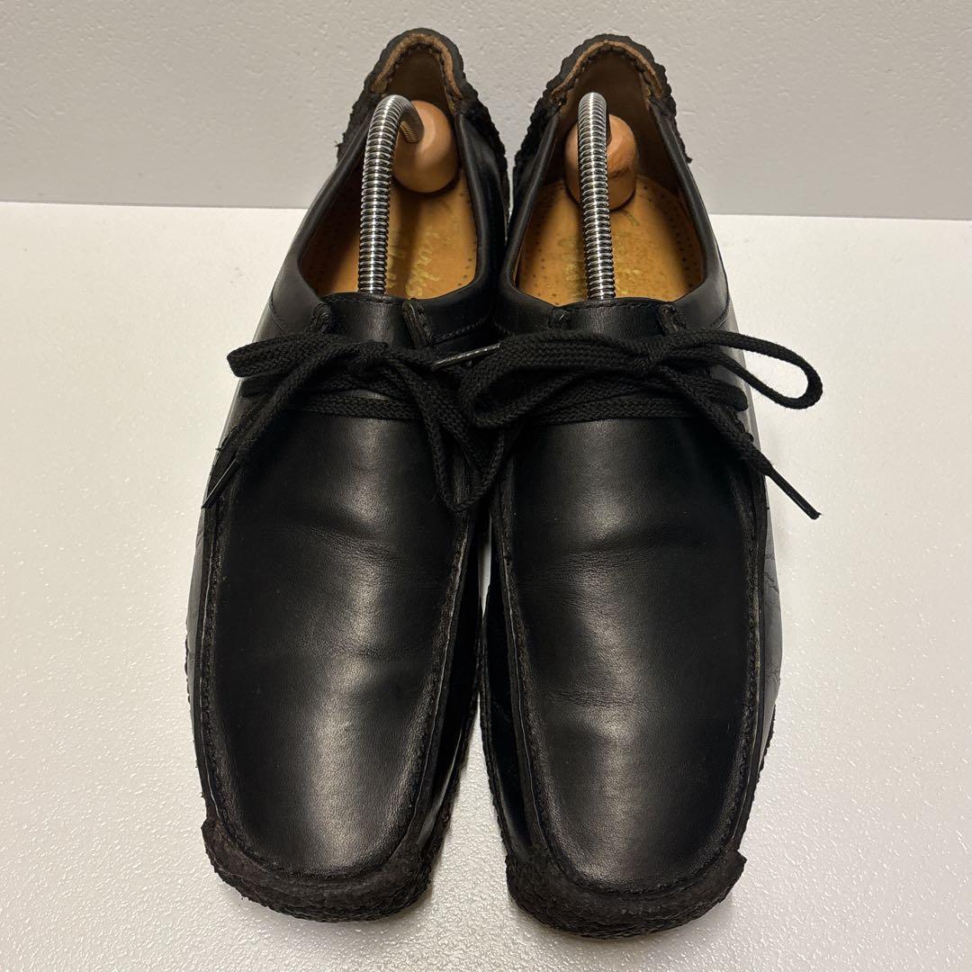 美品【CLARKS】クラークス ナタリー ワラビー レザー ブラック 8 1/2