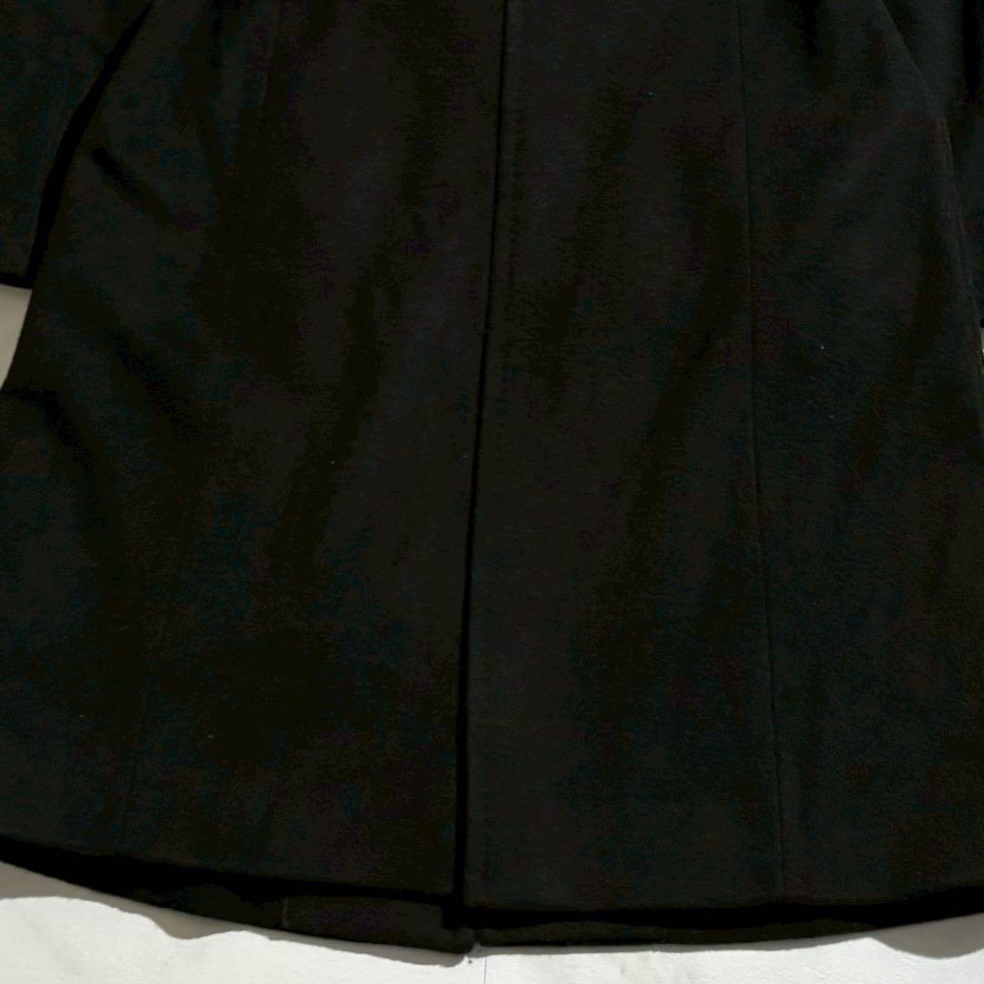 【未使用•タグ付き✨】INDIVI カシミヤ混 スタンドカラーコート ベルト 黒