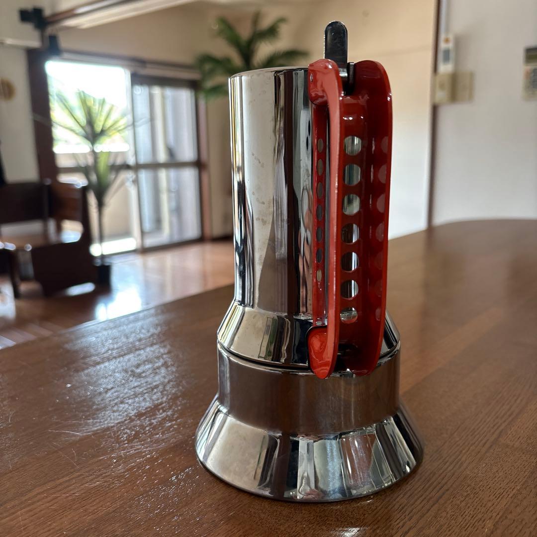 ALESSI 9090 RED エスプレッソメーカー6カップ用 記念モデル