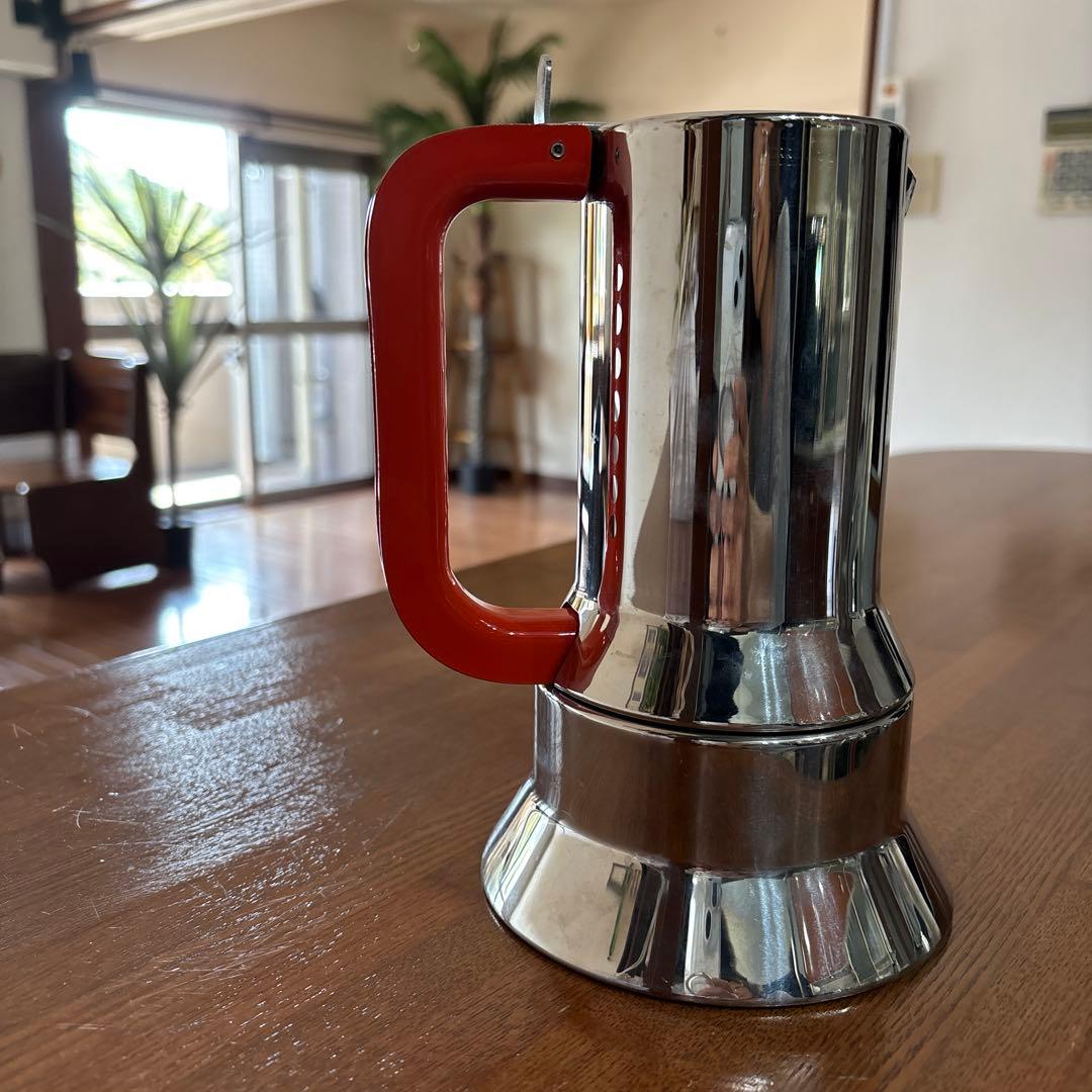 ALESSI 9090 RED エスプレッソメーカー6カップ用 記念モデル