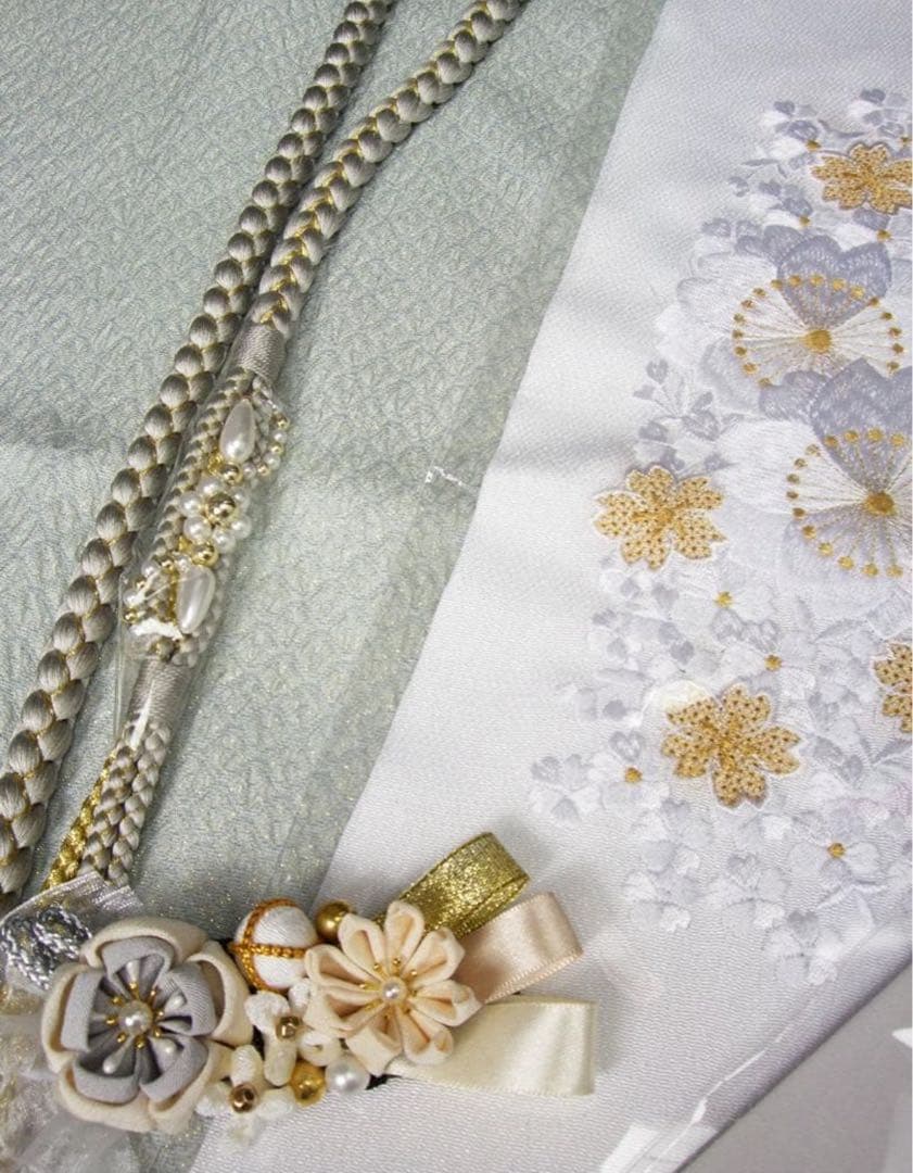 牡丹花蝶文　暈し染め　刺繍　金彩　振袖フルセット ピンク 桃色
