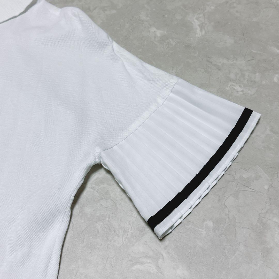 Fred Perry フレッドペリー プリーツスリーブ ポロシャツ ワンポイント