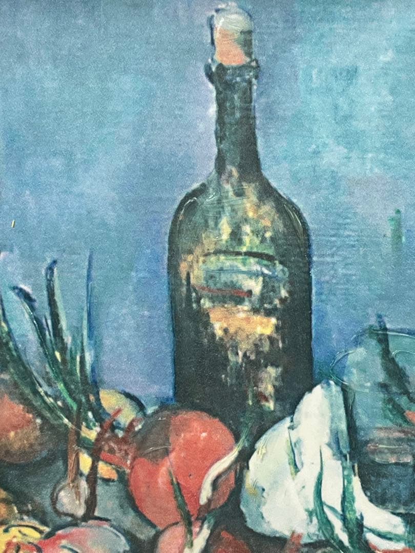 額入り油彩画 ポールセザンヌ 玉ねぎのある静物 複製画 1140