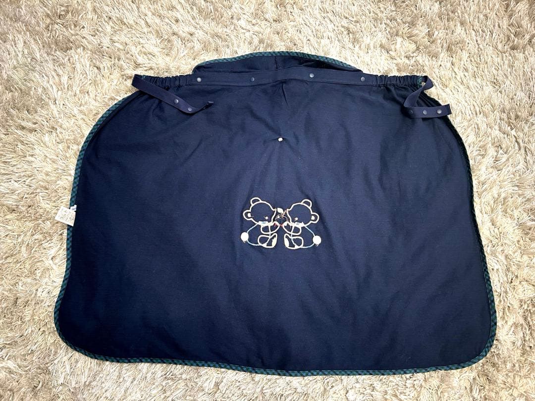 現行商品　familiar 3way ブランケット　ネイビー　春夏　ファミリア