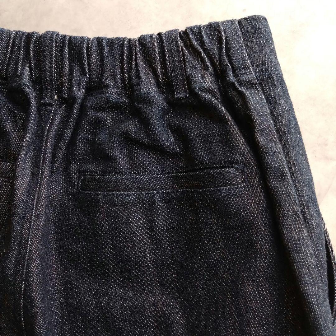 美品✨️パラスパレス ワイドデニムパンツ 濃紺 インディゴ コットン 洗える