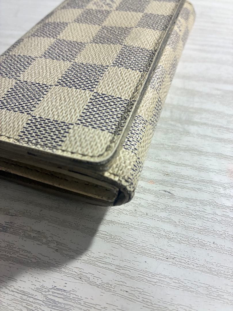 ルイヴィトン LOUIS VUITTON ダミエ アズール 二つ折り財布