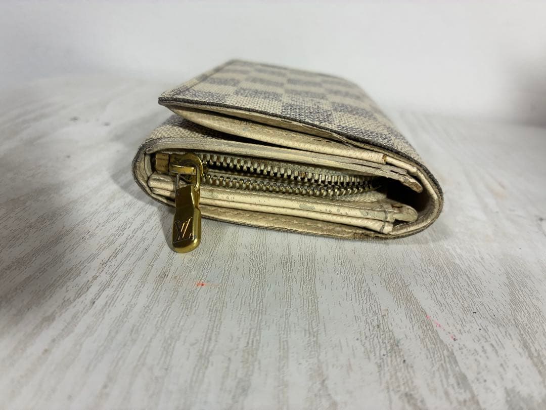 ルイヴィトン LOUIS VUITTON ダミエ アズール 二つ折り財布