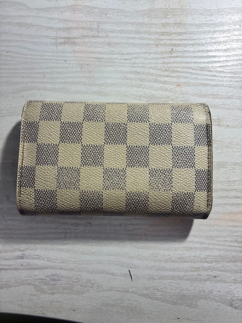 ルイヴィトン LOUIS VUITTON ダミエ アズール 二つ折り財布