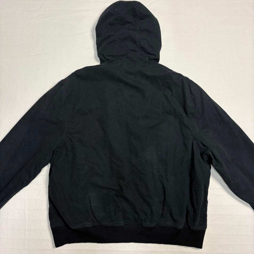 Dickies ダックワークパーカー 企業ロゴ刺繍 ブラック 2XL フルジップ