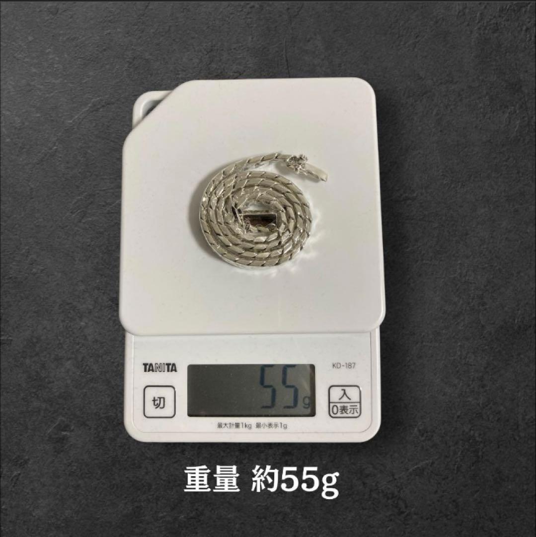 重厚 喜平チェーン ネックレス 50cm 幅7mm 存在感 ストリート モード