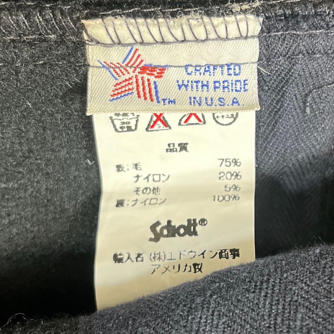 【美品】Schott ショット　ダッフルコート　L 米国製　ブラック