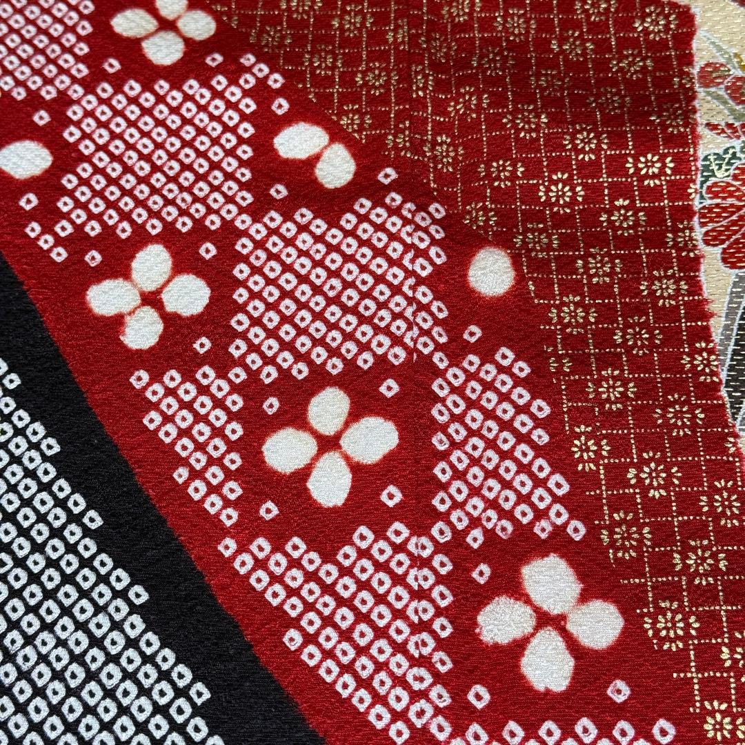 極上　超美品　振袖フルセット　絞り　刺繍　宝尽くし　成人式　151〜166