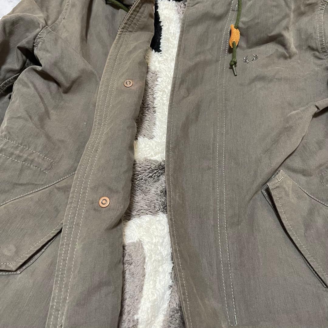 Fred Perry フレッドペリーF2277 モッズコート カーキー M