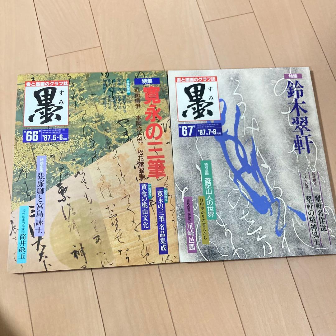 芸術新聞社 大判書道雑誌 墨 まとめ売り60～69号