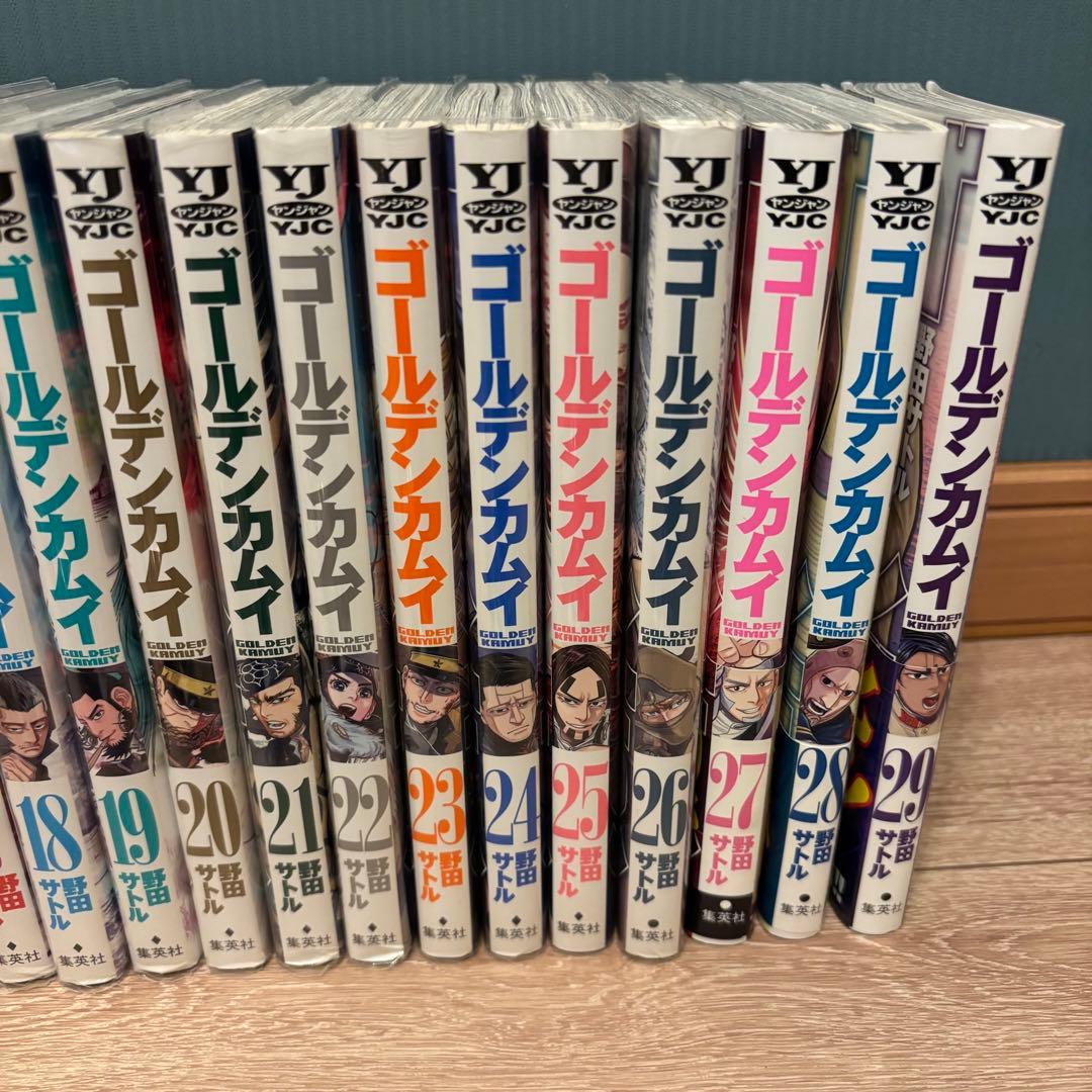 【新品購入】ゴールデンカムイ全巻＋公式ファンブック【透明カバー付】