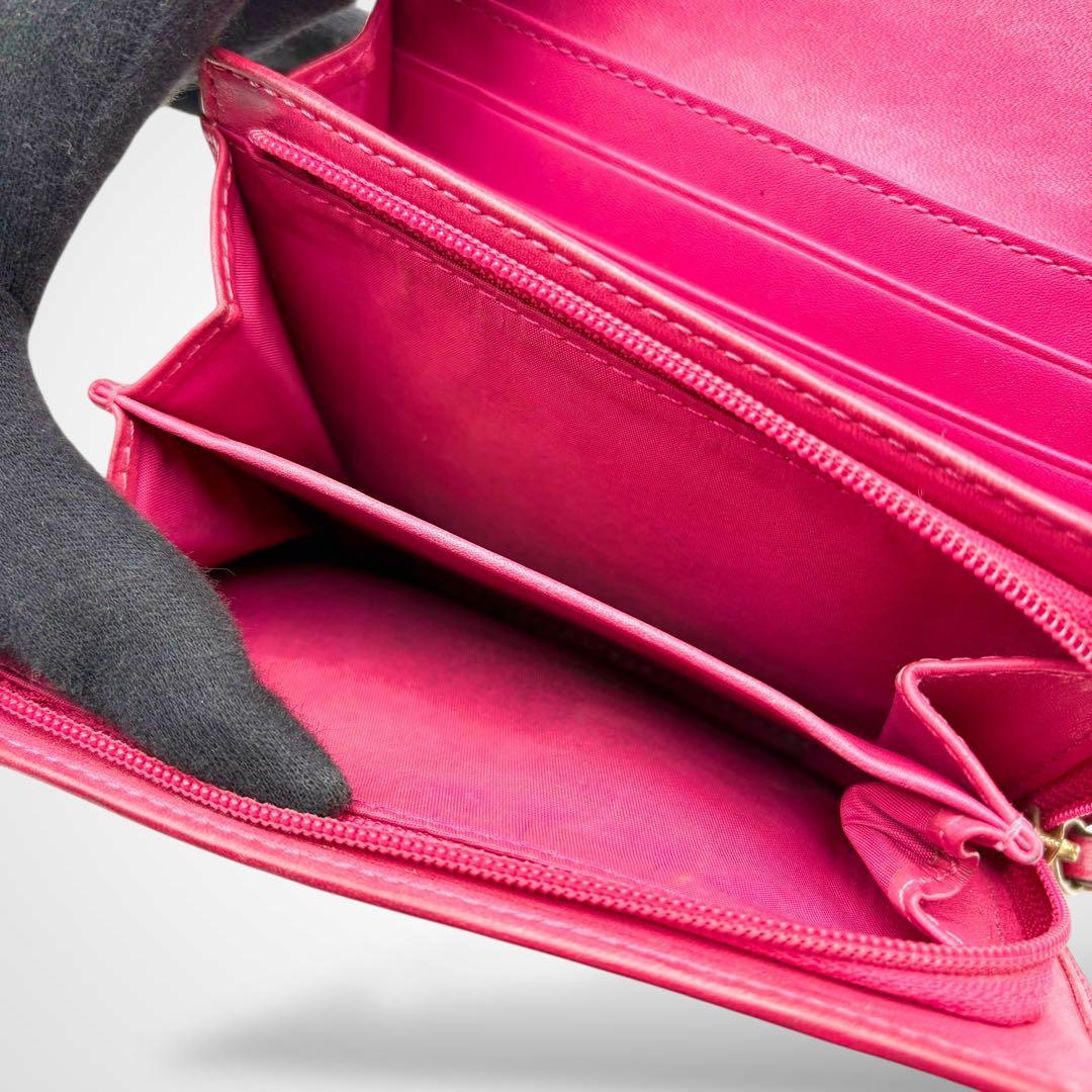 小物 Vintage Coach Compact Wallet Flower Pink